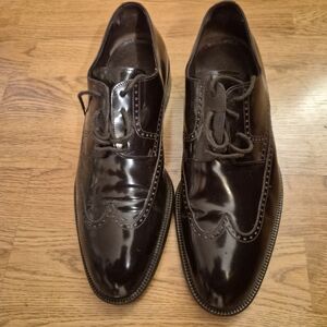 Bally Patent Leather Wingtip Oxfords